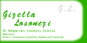 gizella losonczi business card